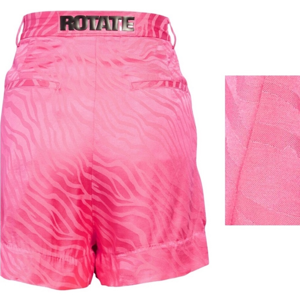 ROTATE BIRGER CHRISTENSEN KATIAN SHORTS IN HOT PINK